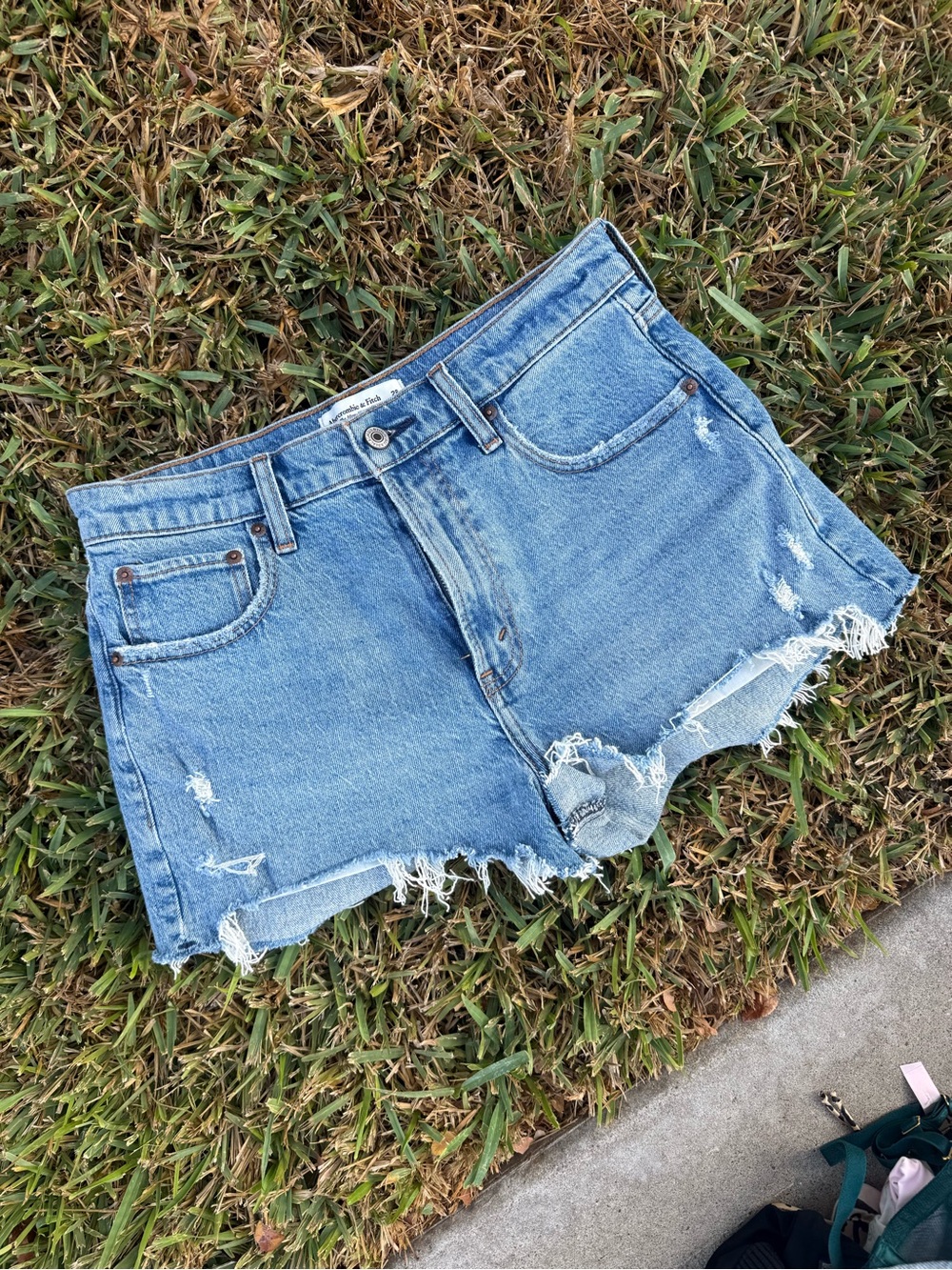 NWOT Abercrombie & Fitch High Rise the Mom Shorts - Size 27